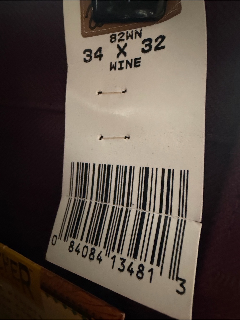 Wrangler Wine Colored Pants with Patch Detail - Picture 14 of 16